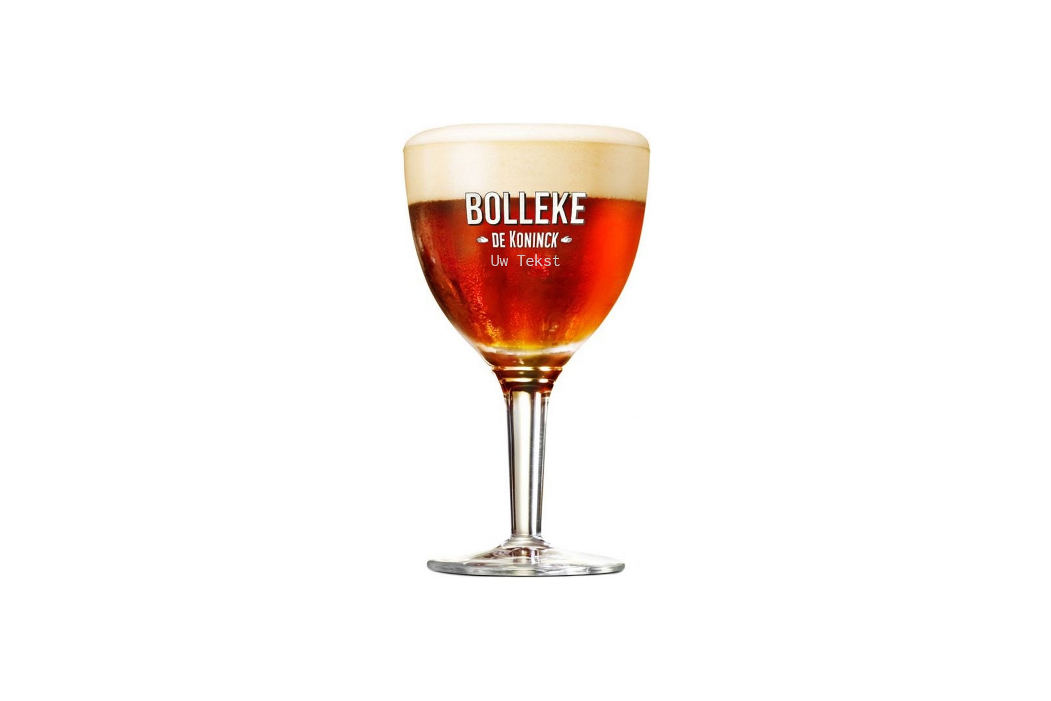 Gepersonaliseerd Bolleke glas, Bolleke De Koninck, gravure met naam