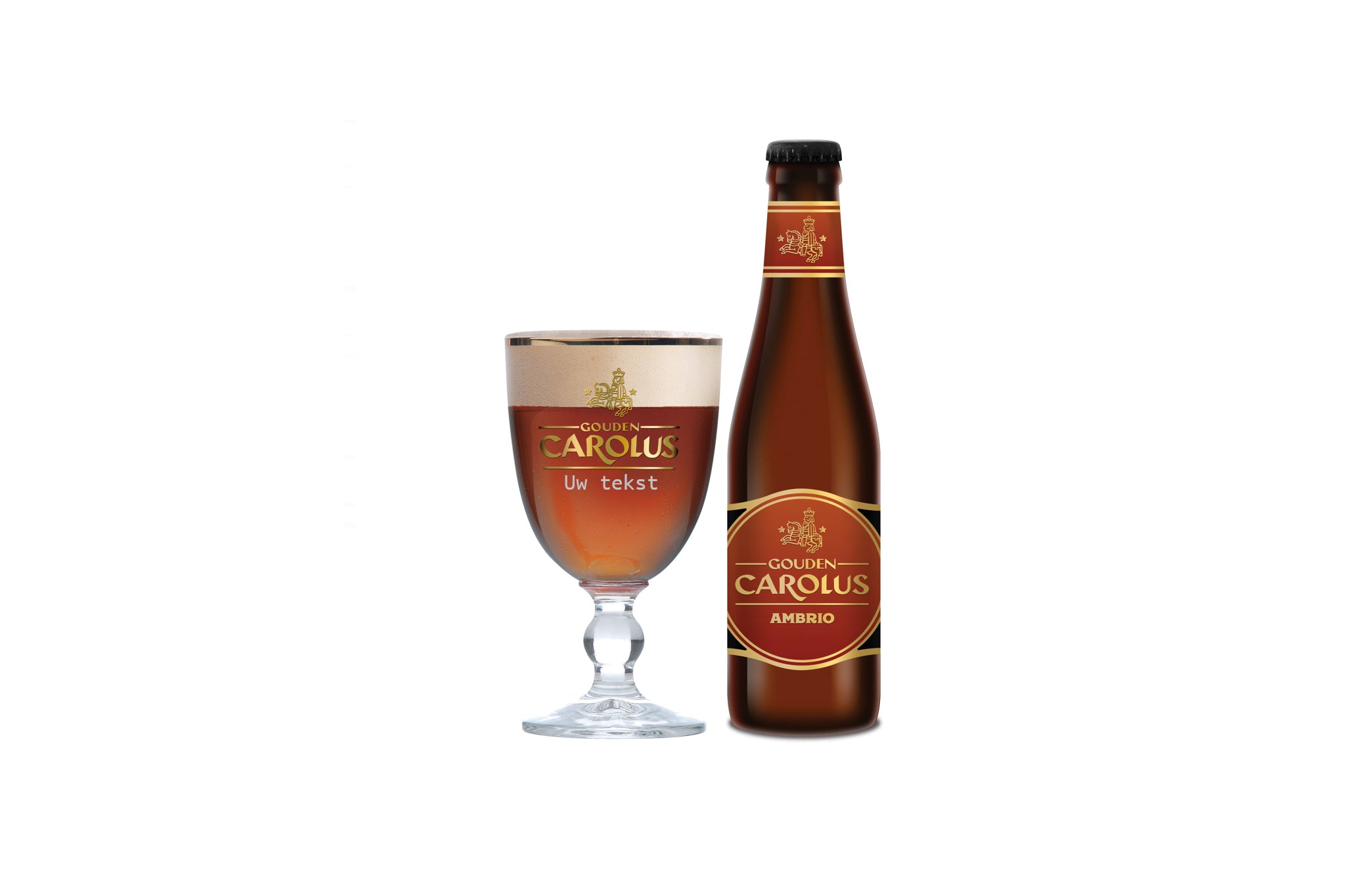 Gouden Carolus glas met tekst gegraveerd. Gepersonaliseerd Gouden Carolus glas. Tof cadeau voor Gouden Carolus liefhebber.