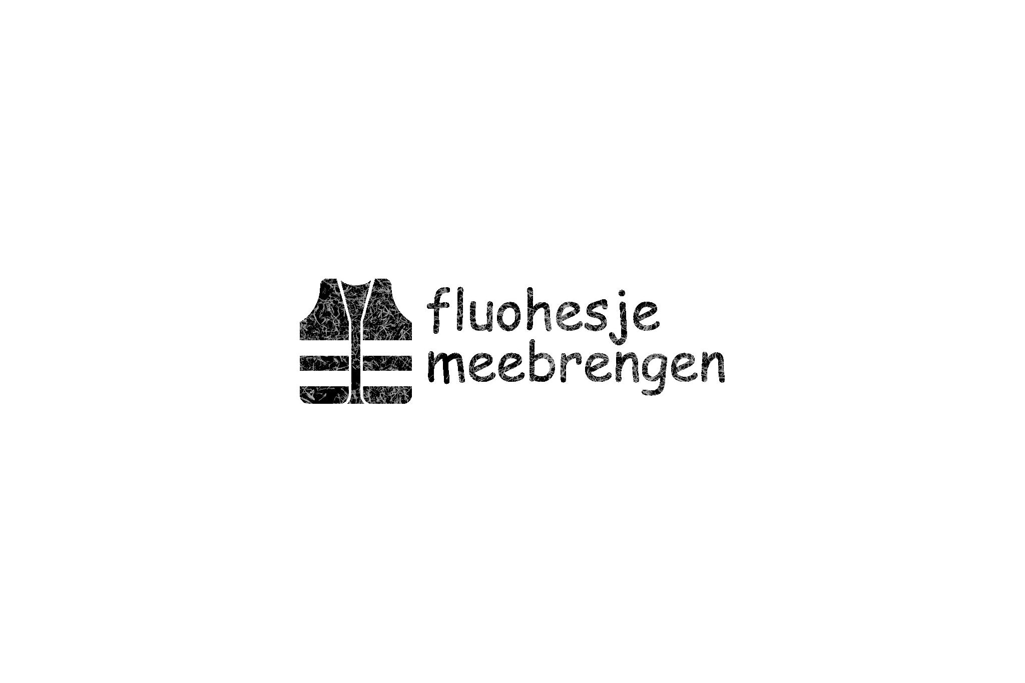 Houten leerkracht stempel met tekst 'fluohesje meebrengen'
