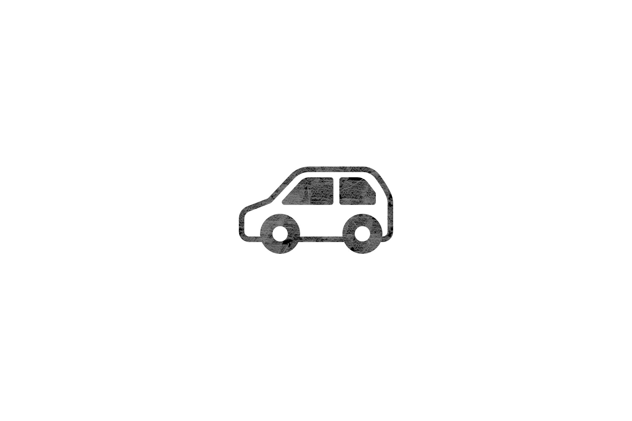 Houten ecologische symbool stempel met symbool van een auto