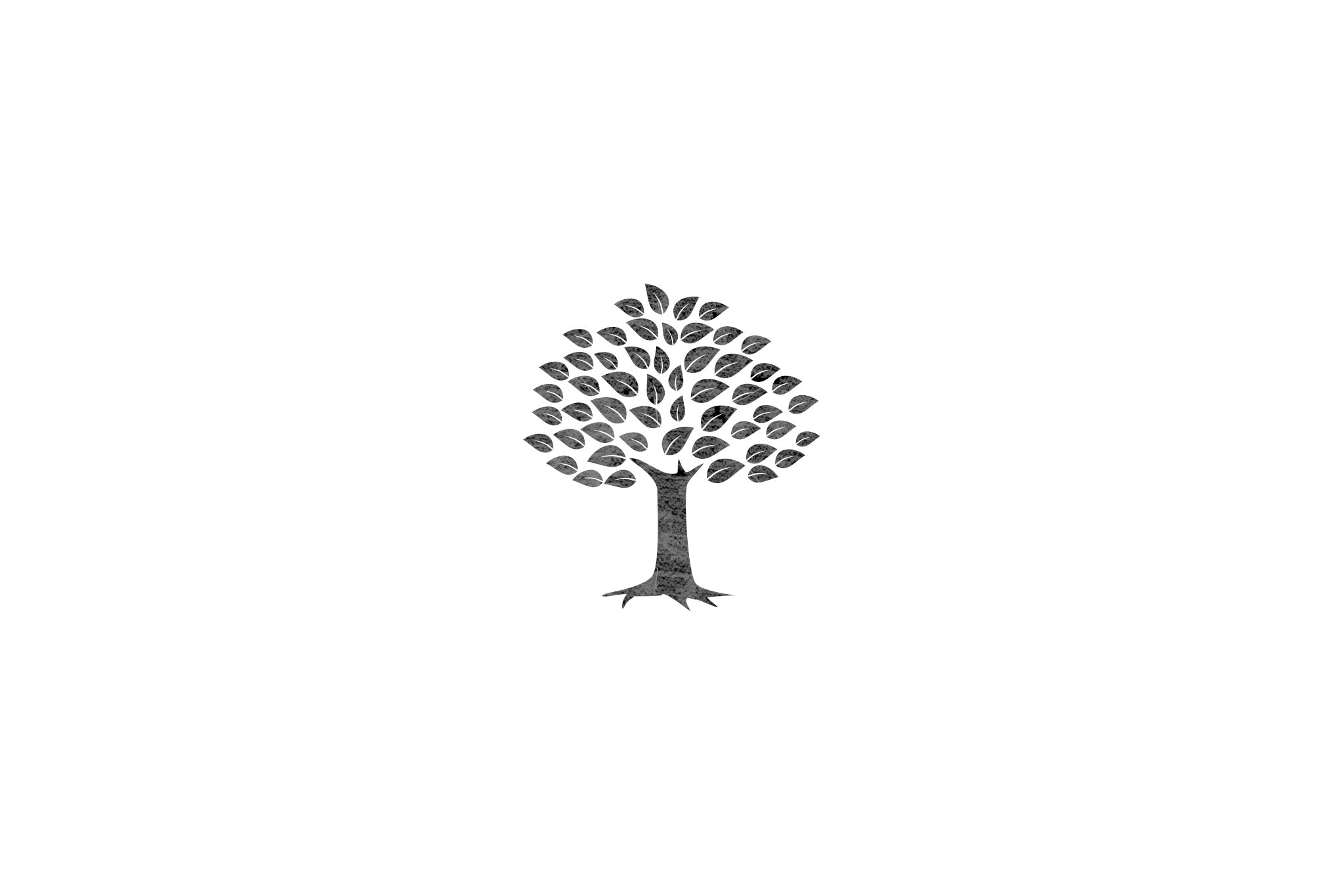 Houten ecologische symbool stempel met symbool van een boom