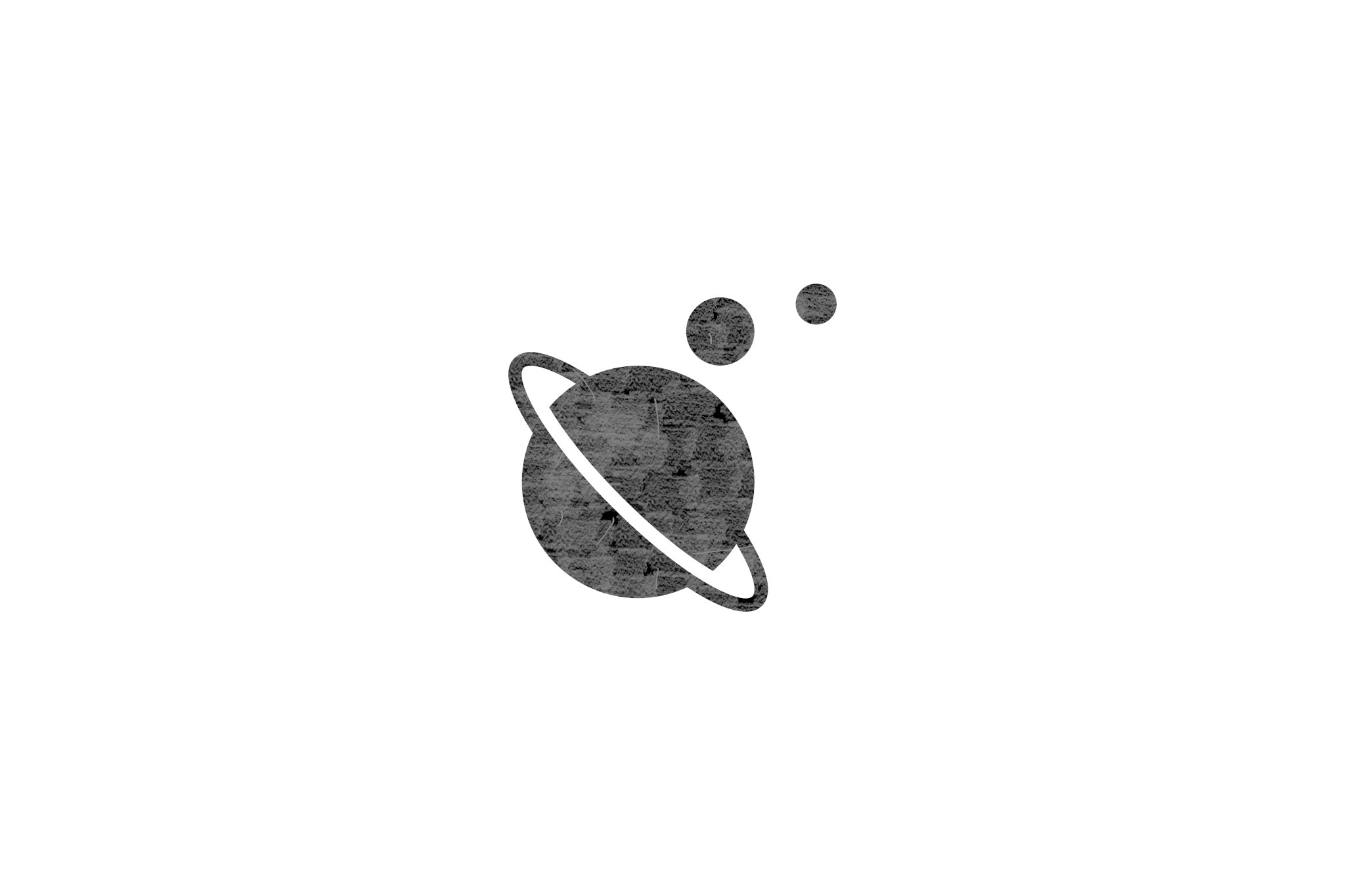 Houten ecologische symbool stempel met symbool van planeten