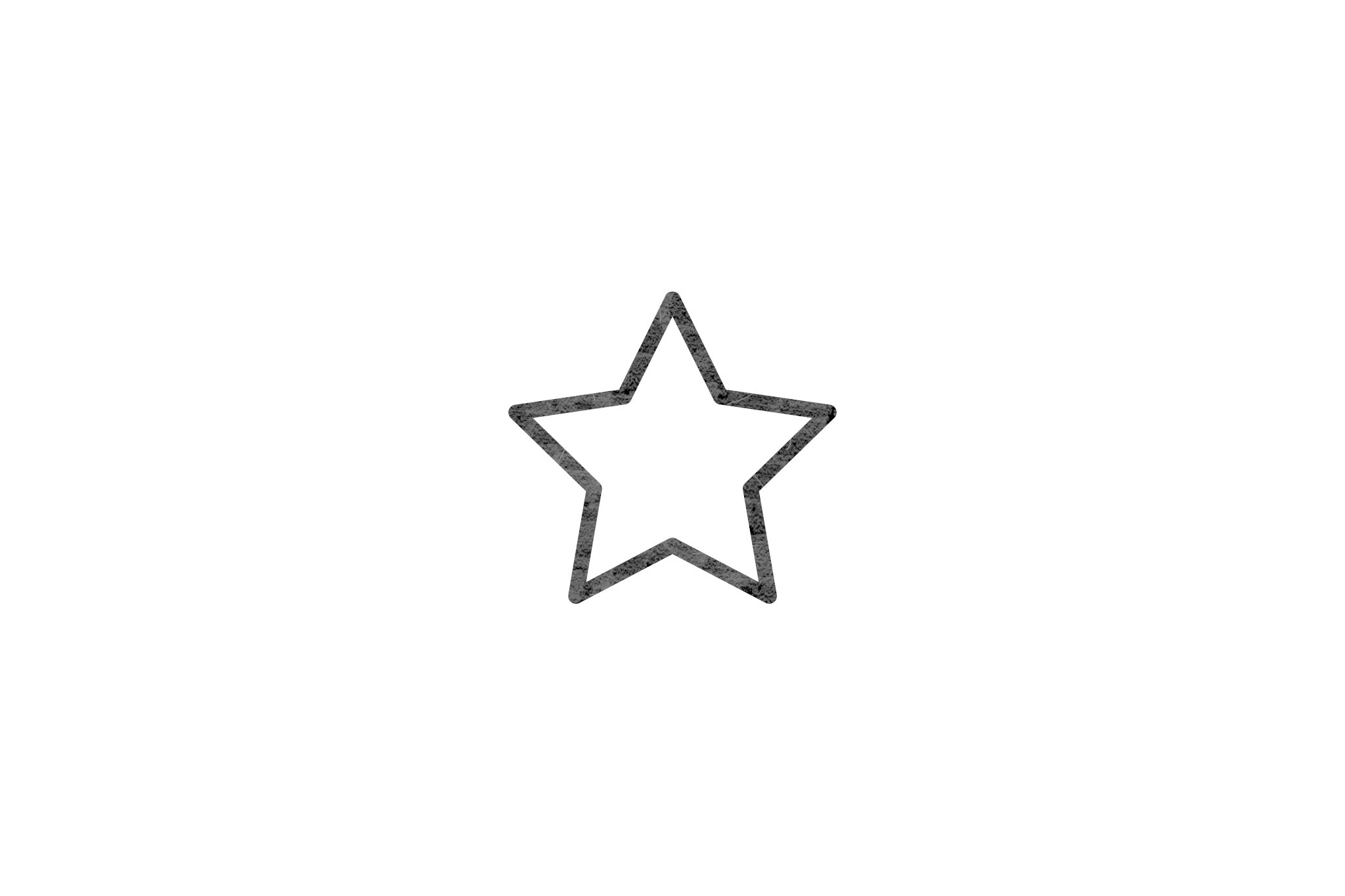 Houten ecologische symbool stempel met symbool van een ster