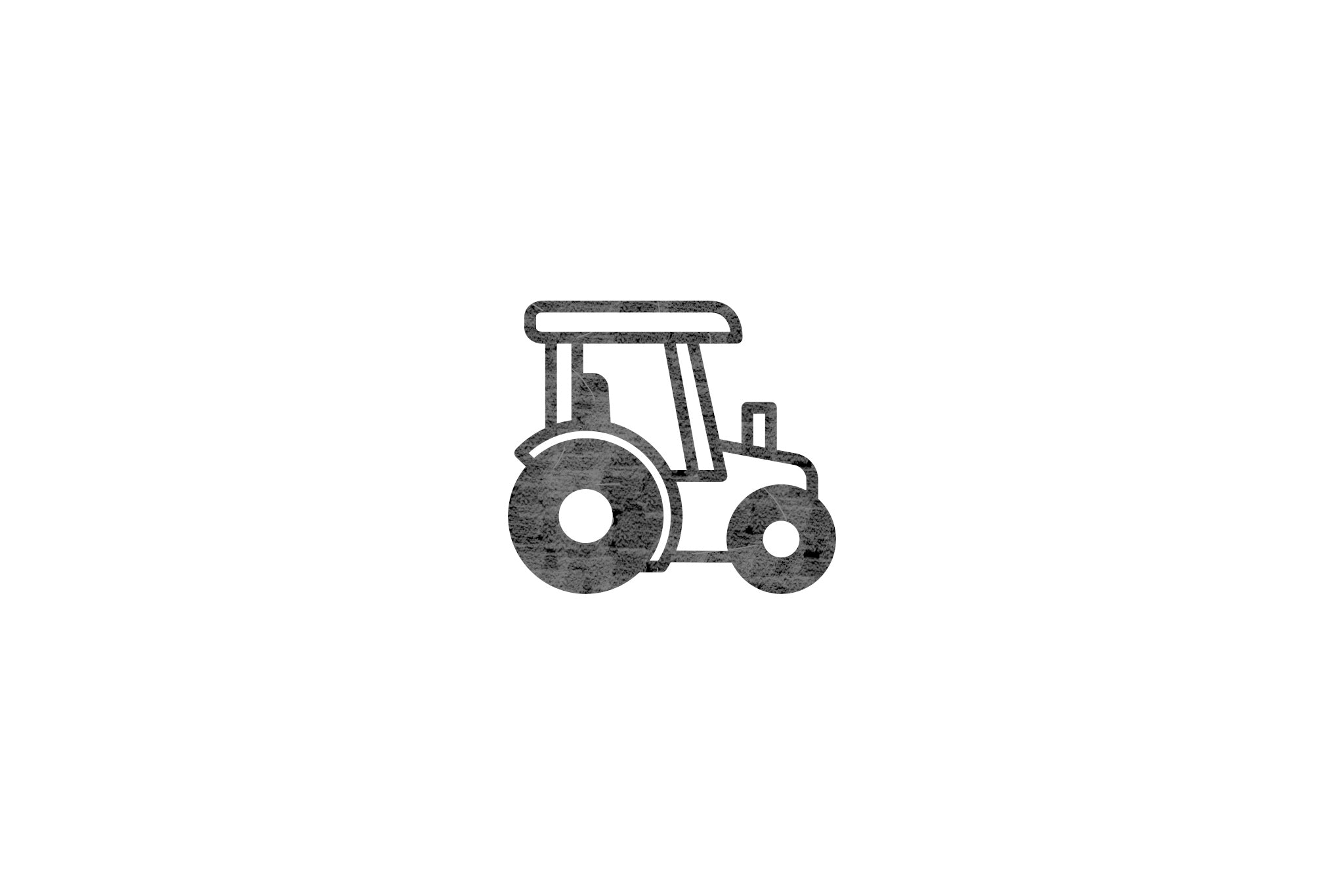 Houten ecologische symbool stempel met symbool van een tractor
