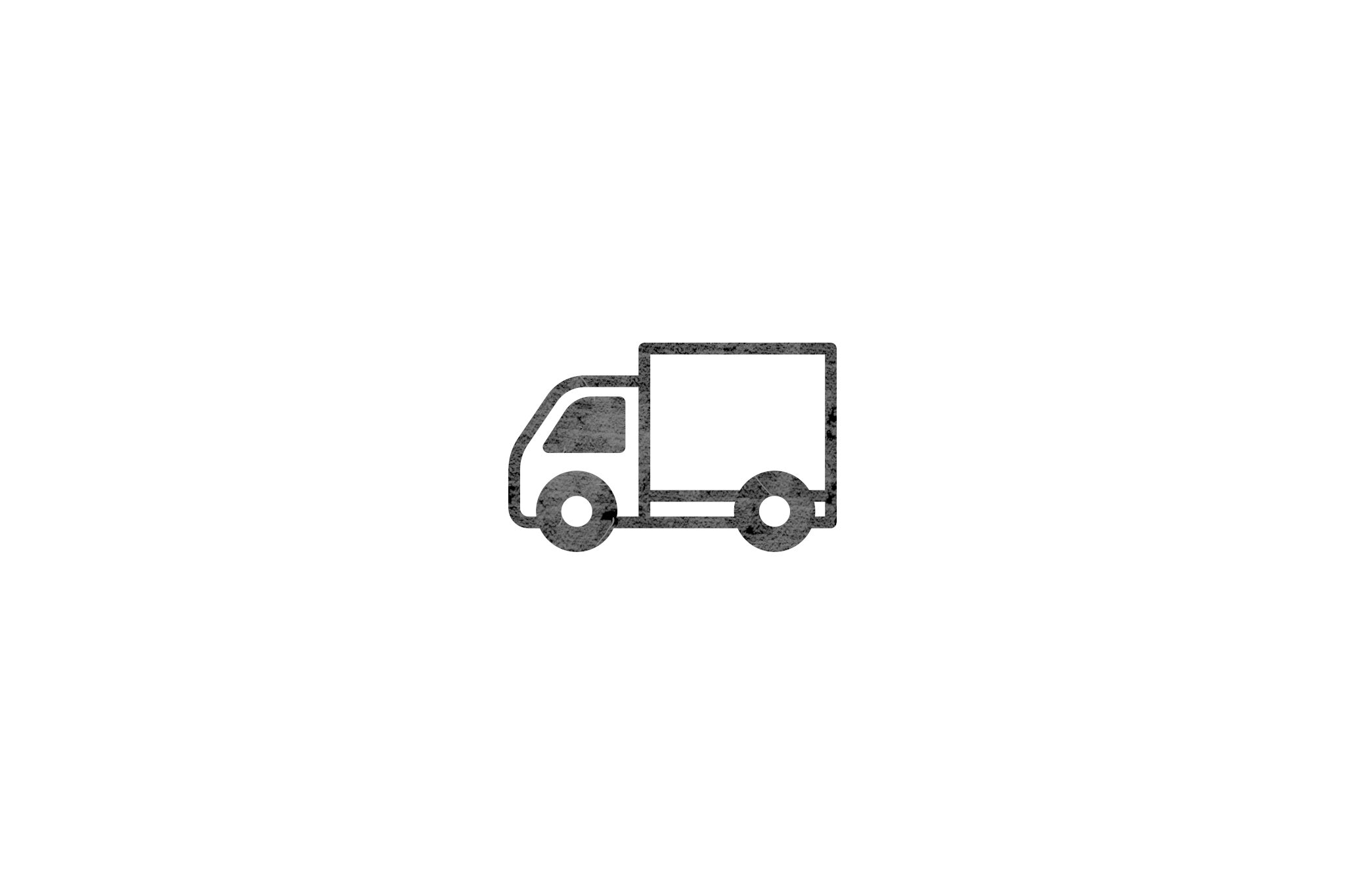 Houten ecologische symbool stempel met symbool van een vrachtwagen
