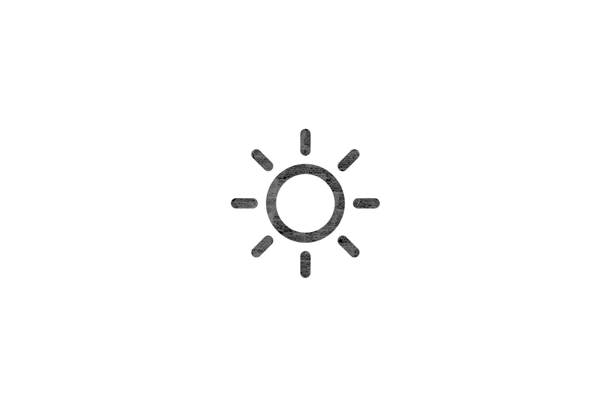 Houten ecologische symbool stempel met symbool van een zon