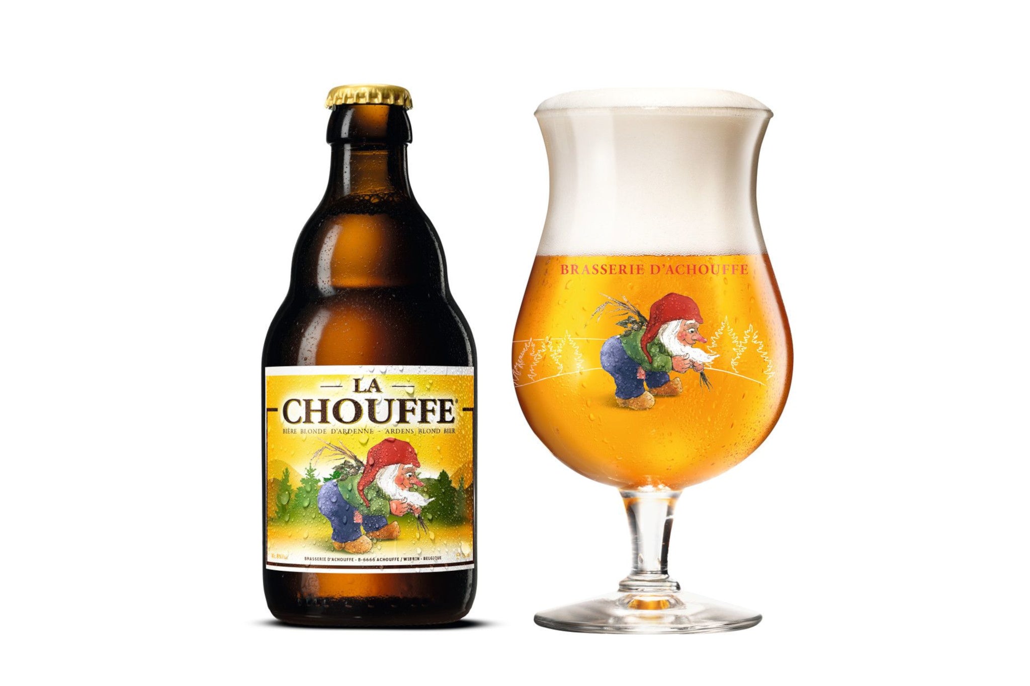 Gepersonaliseerd La Chouffe glas met gravure