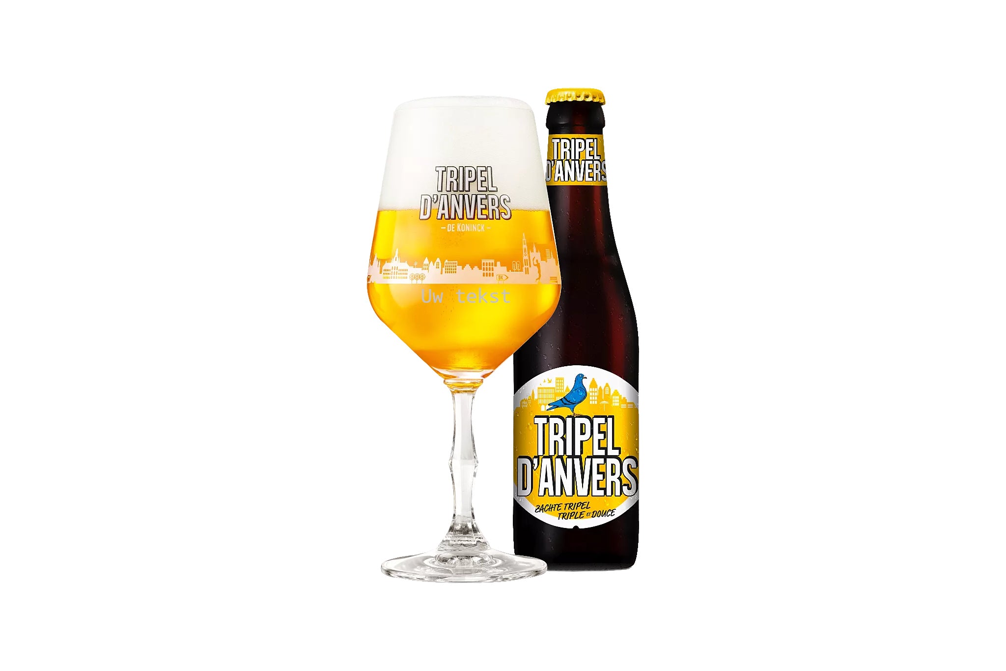 Gepersonaliseerd Tripel d’Anvers glas met gravure
